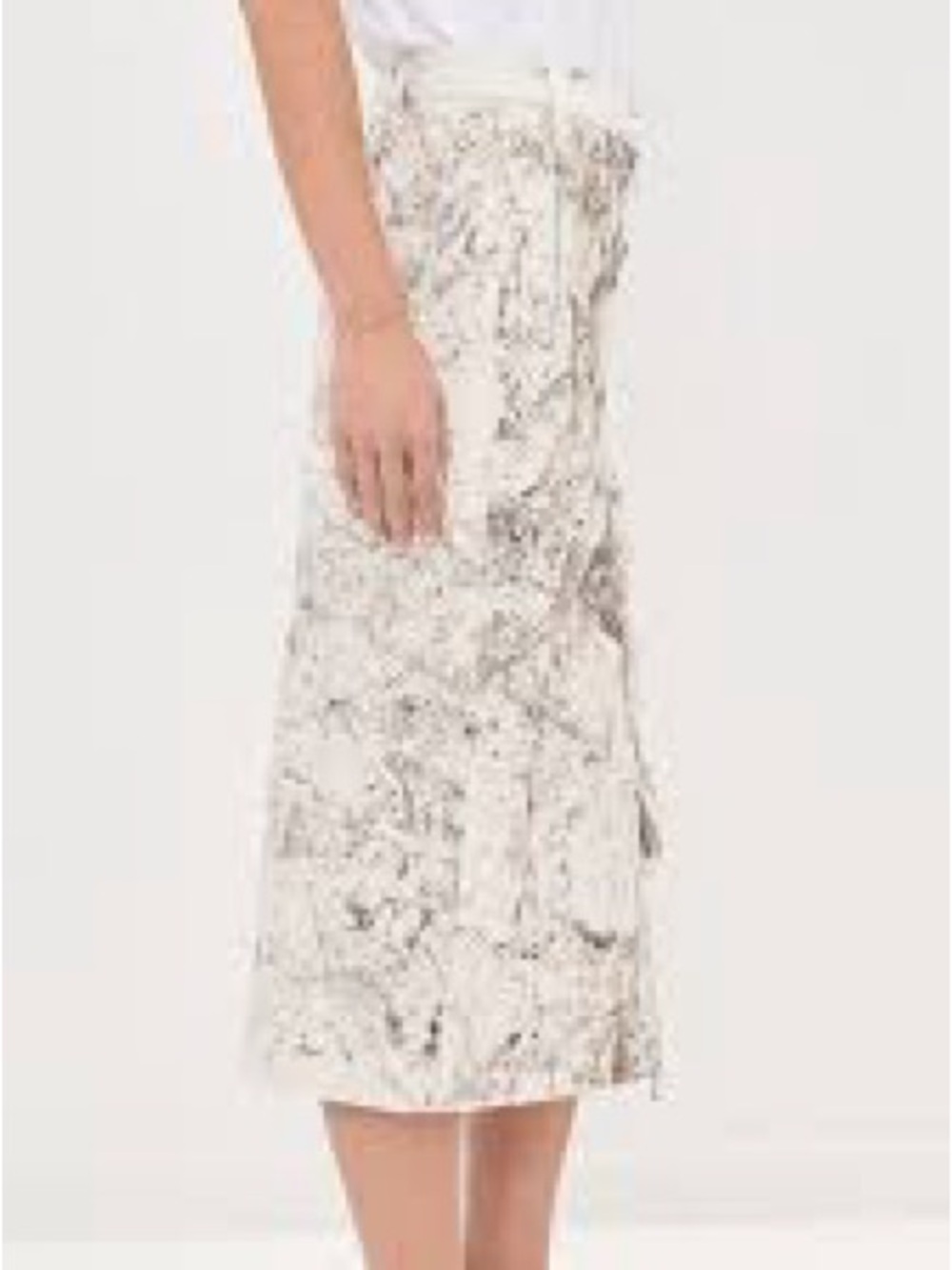 Le Lis “Marble” Wrap Midi Skirt